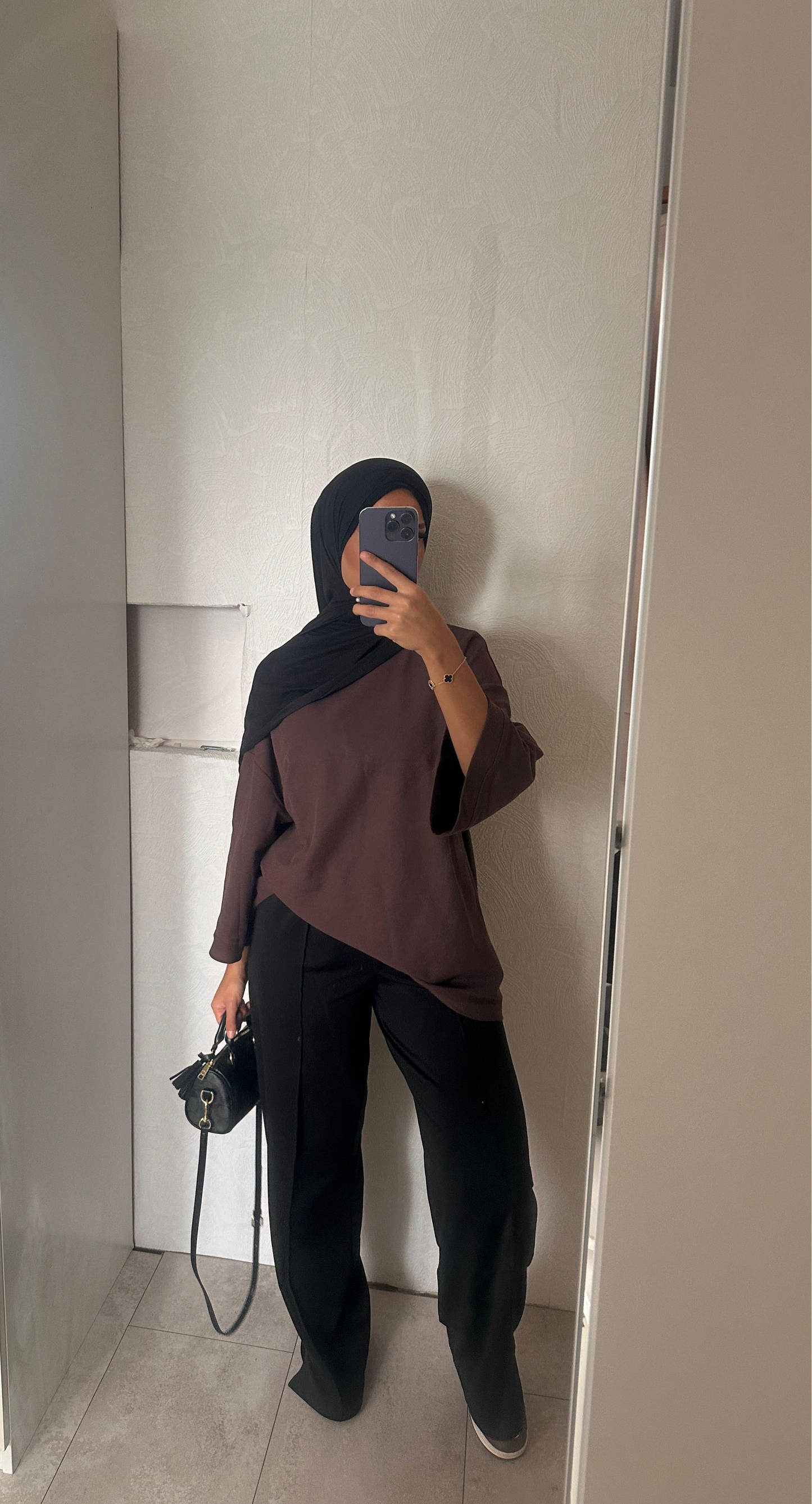 T SHIRT OVERSIZE MARRON