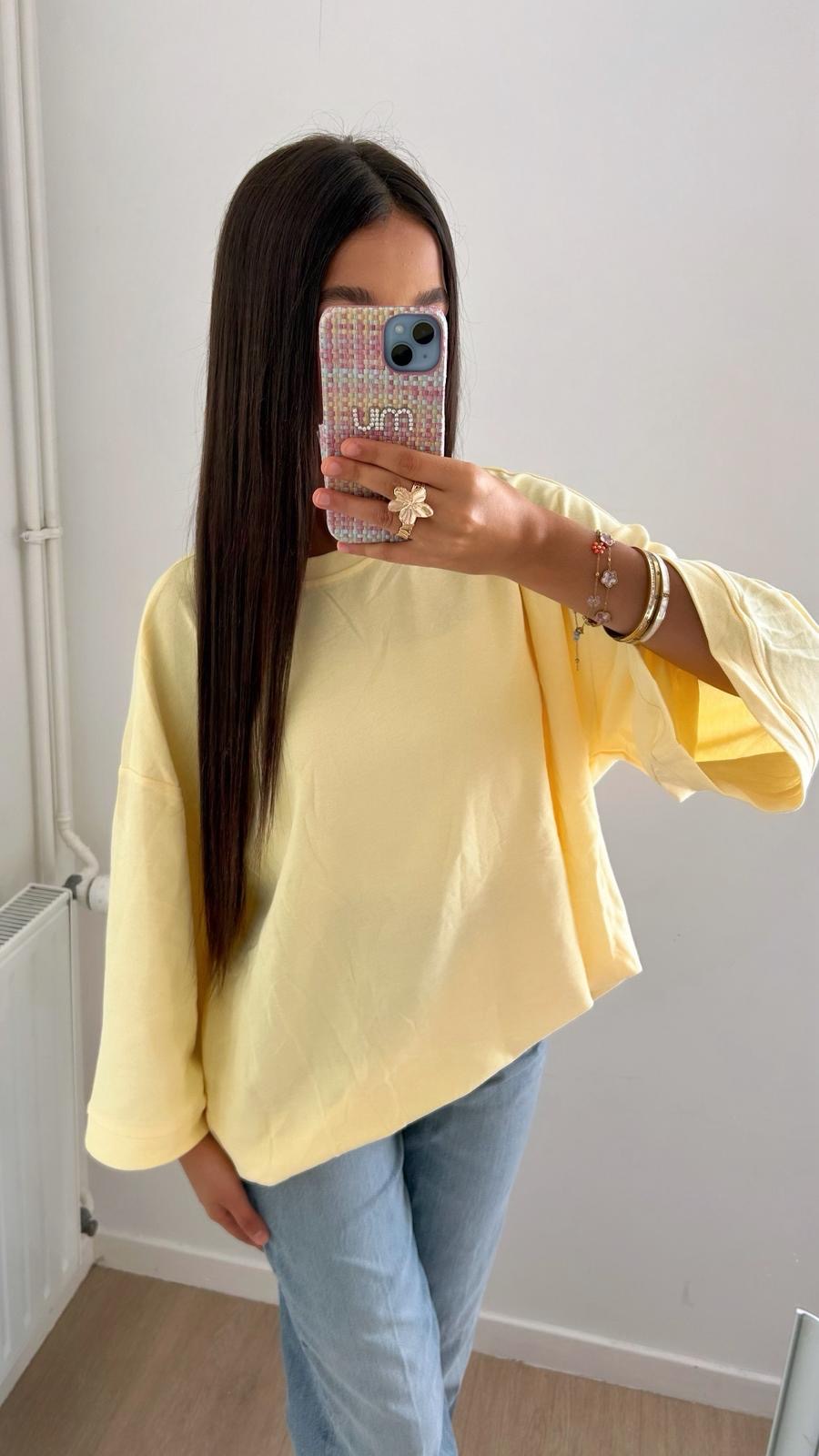 T SHIRT OVERSIZE JAUNE