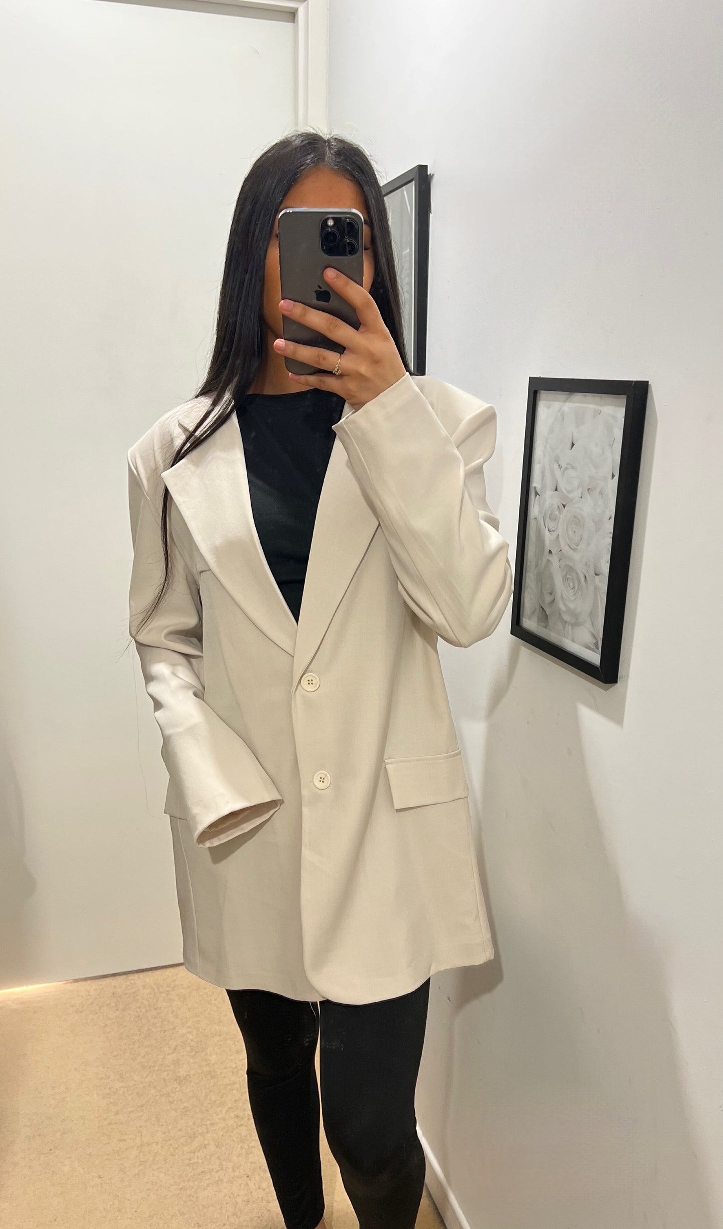 BLAZER OVERSIZE BEIGE