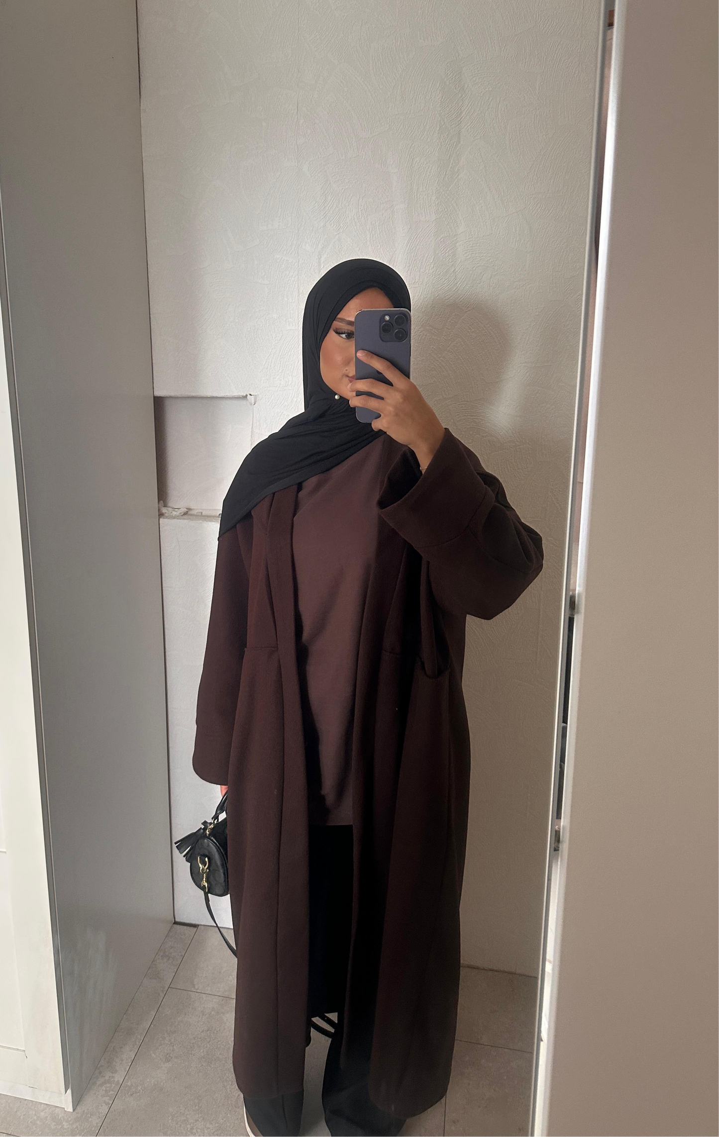 MANTEAU OVERSIZE MARRON