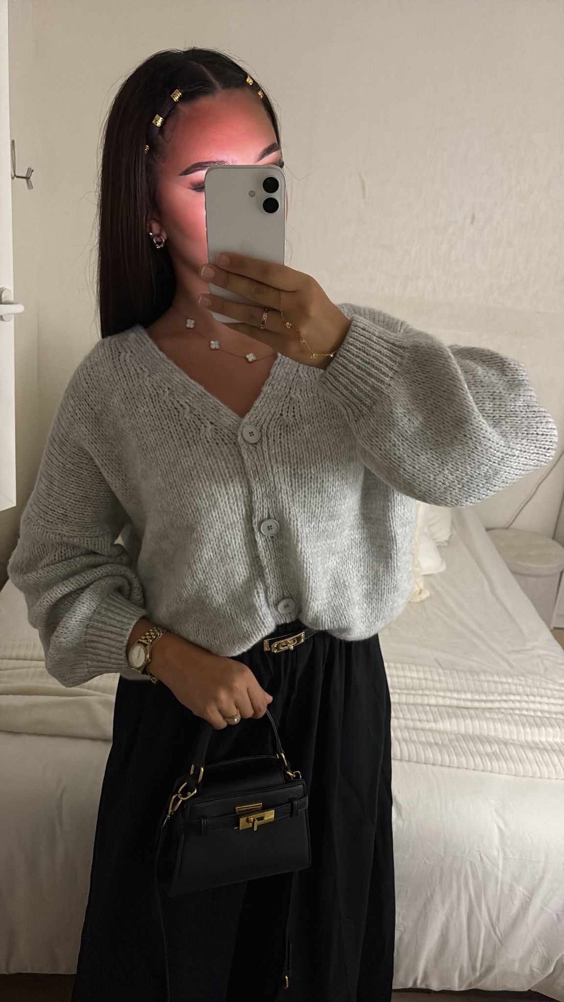 CARDIGAN GRIS