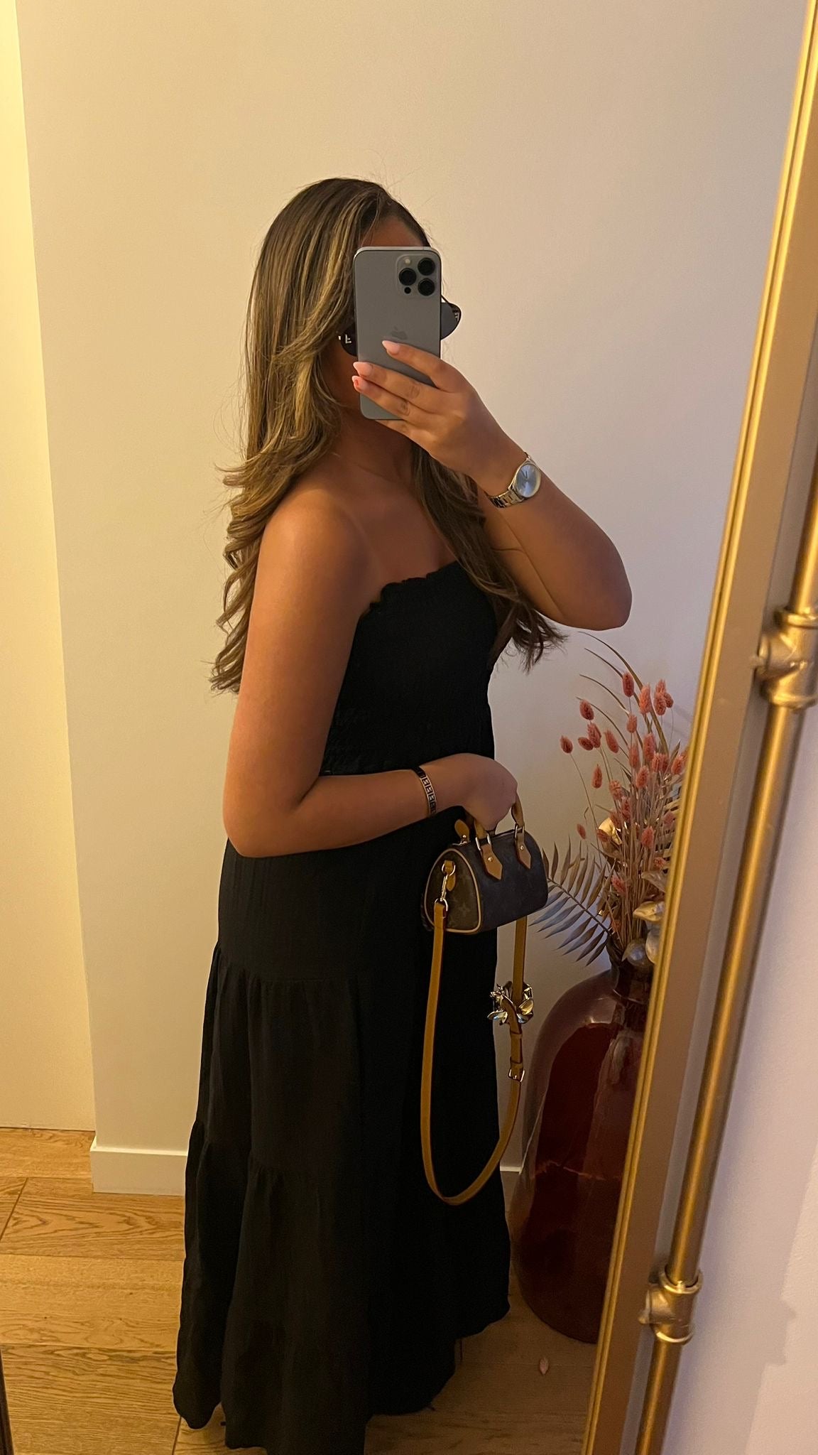 ROBE BUSTIER NOIRE