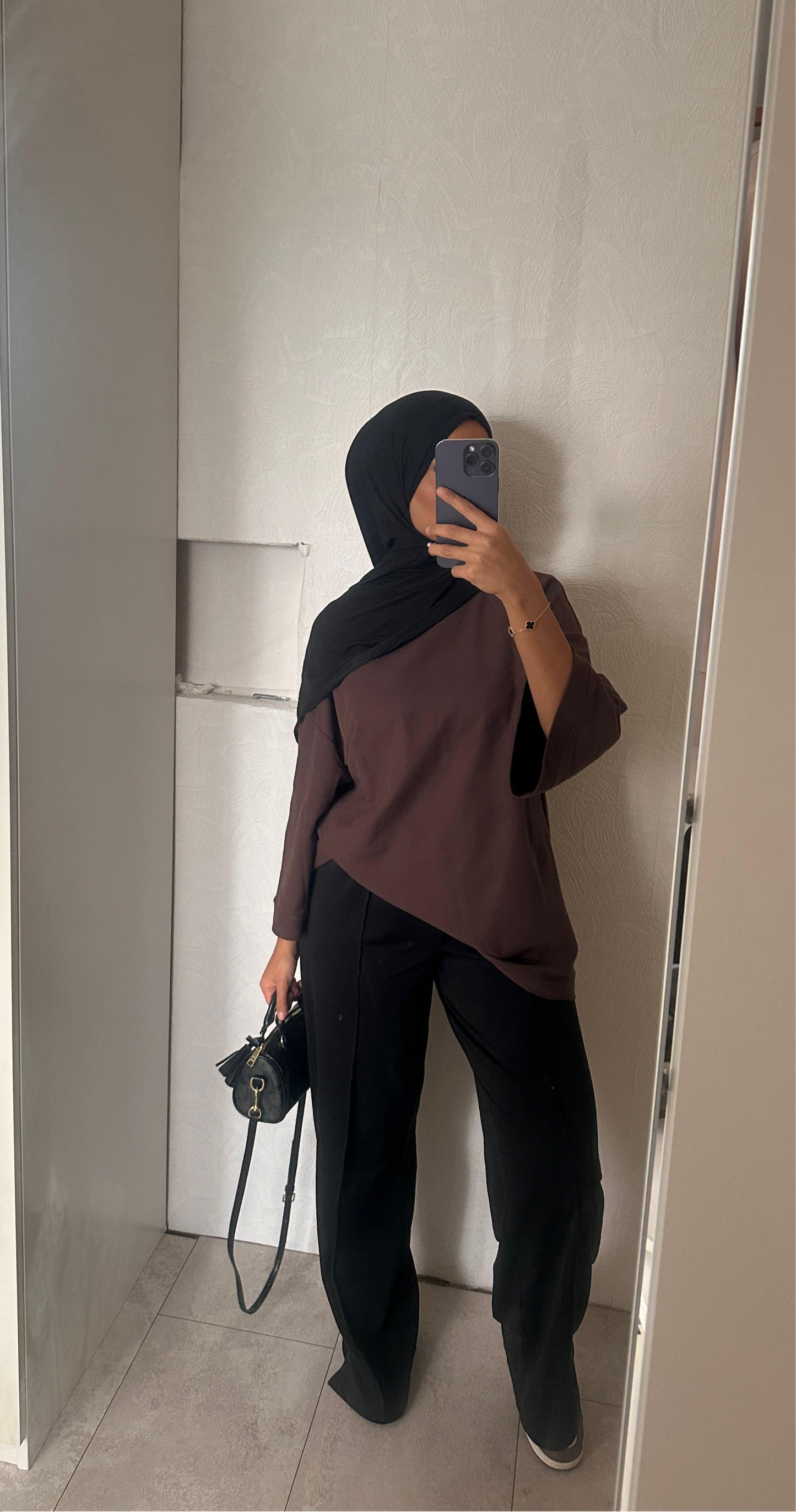T SHIRT OVERSIZE MARRON