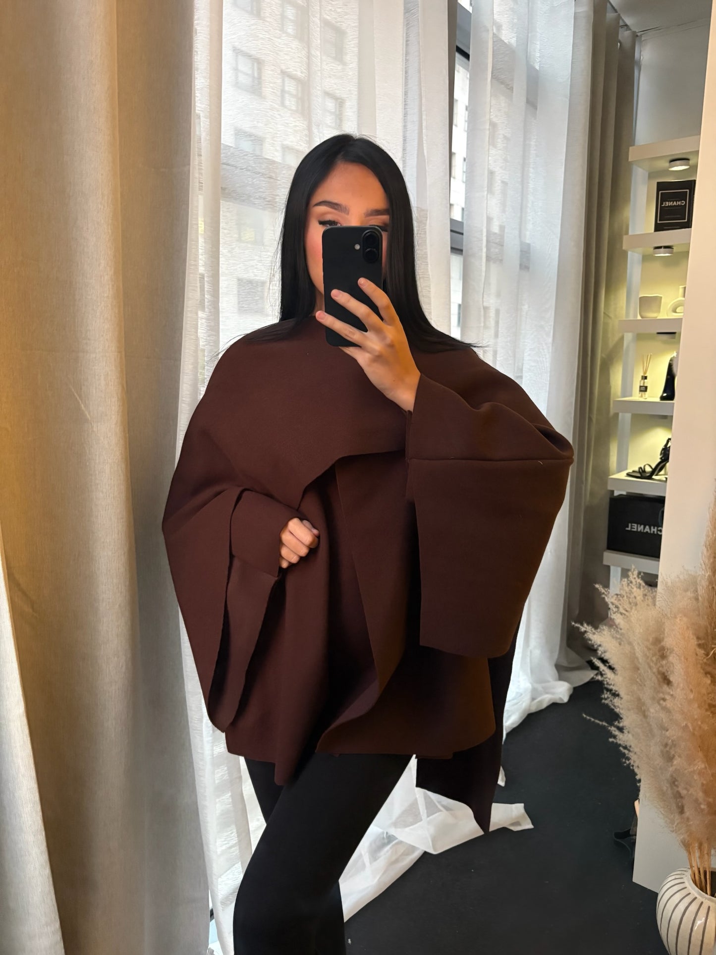 PONCHO CAPE MARRON