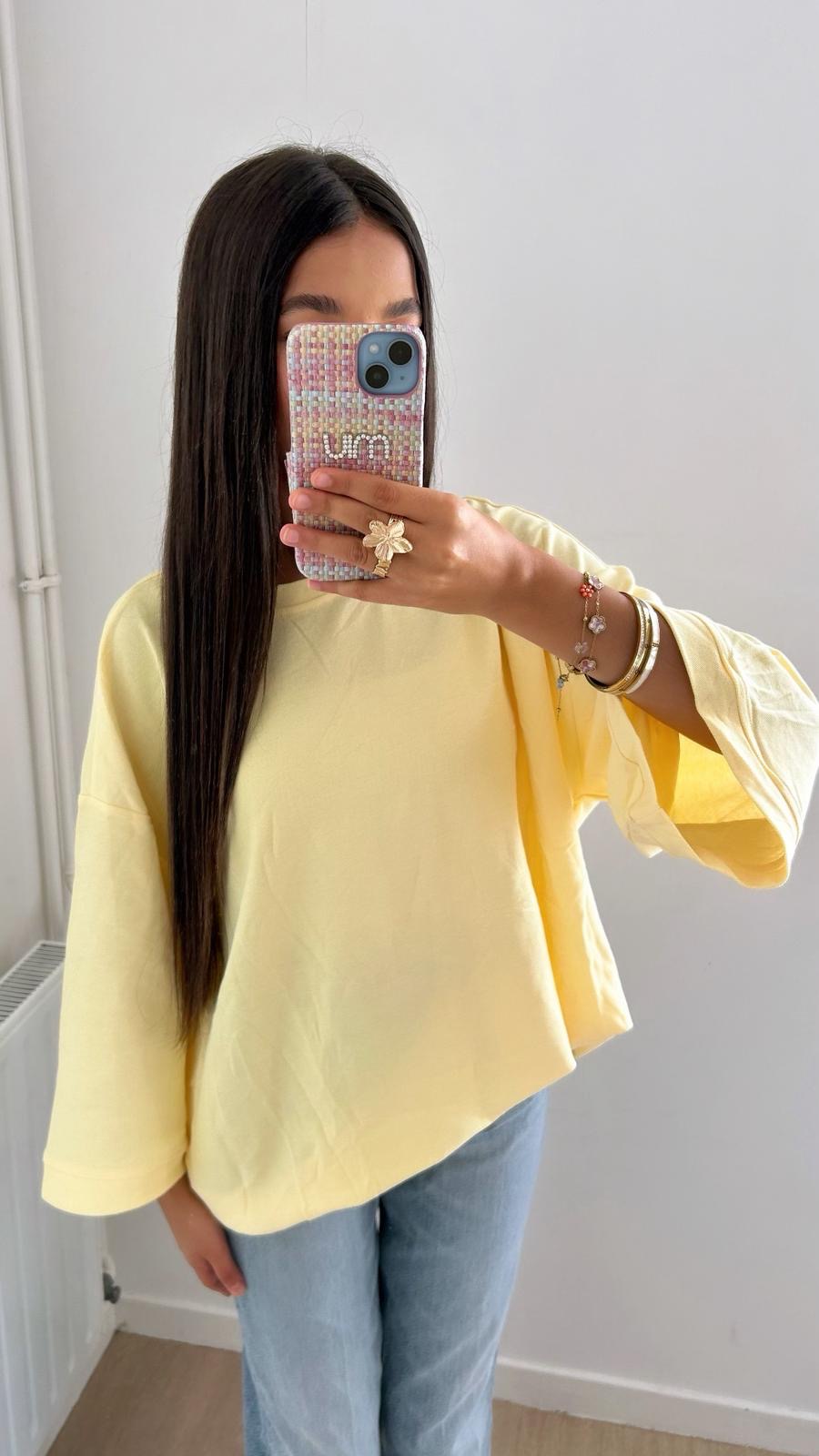 T SHIRT OVERSIZE JAUNE