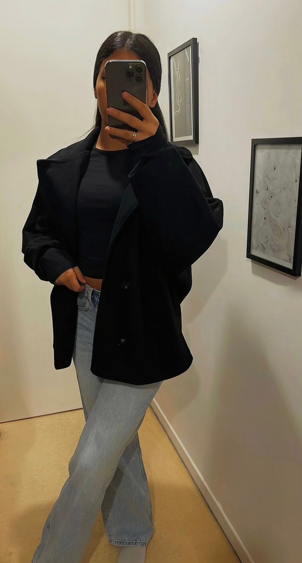 VESTE OVERSIZE NOIRE