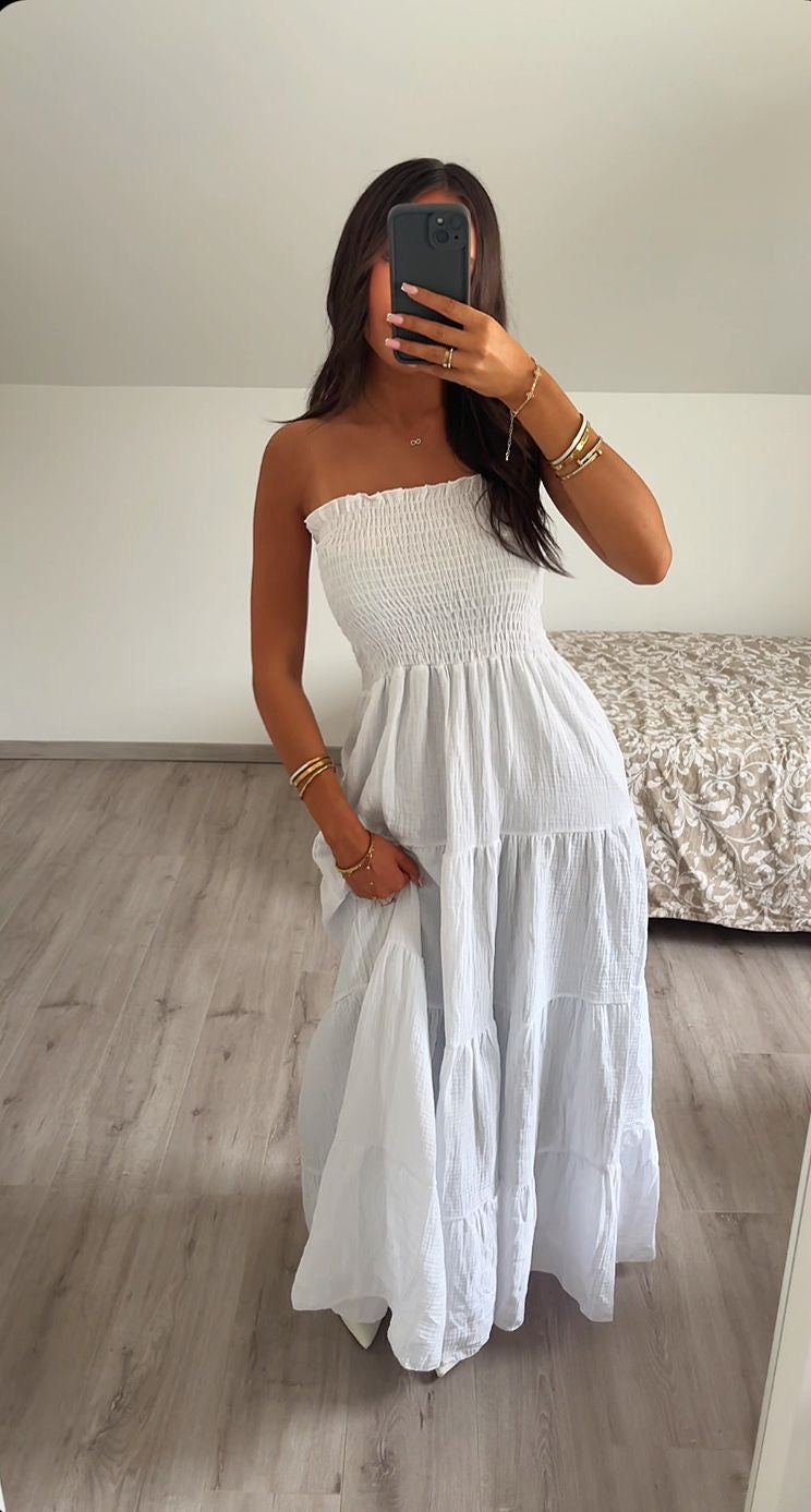 ROBE BUSTIER BLANCHE