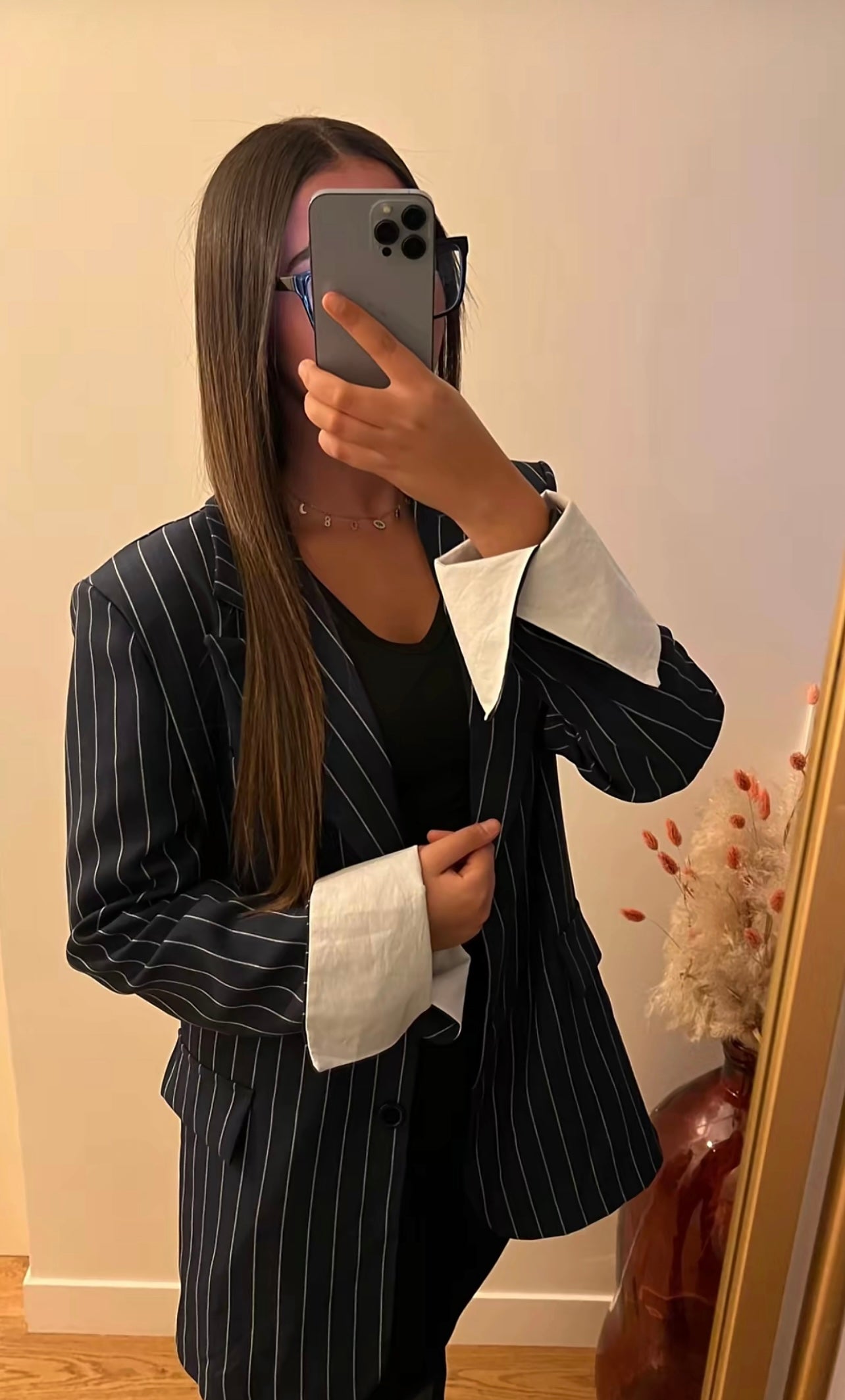 BLAZER RAYÉ BLEU MARINE