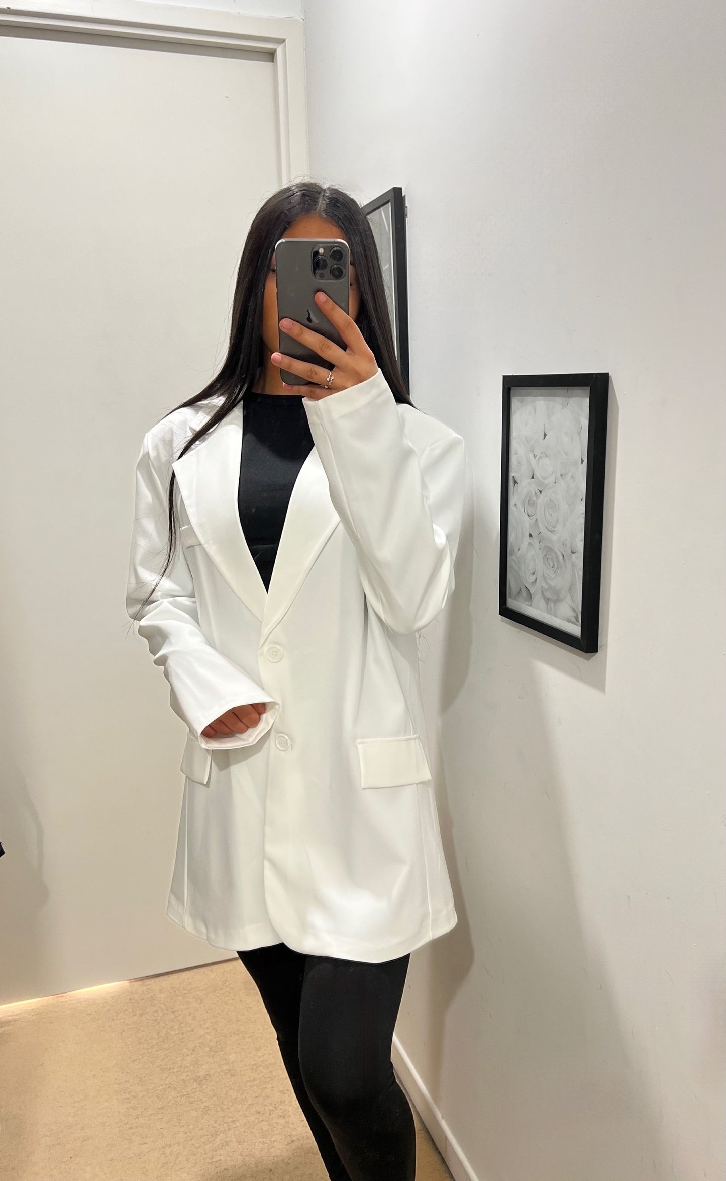 BLAZER OVERSIZE BLANC