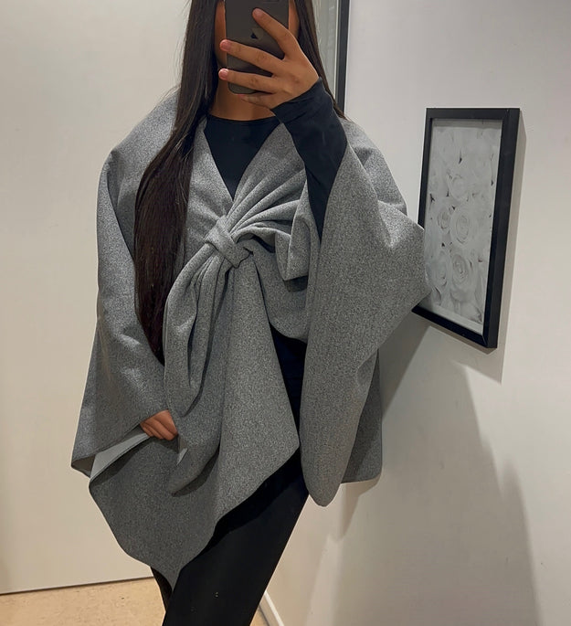 PONCHO GRIS