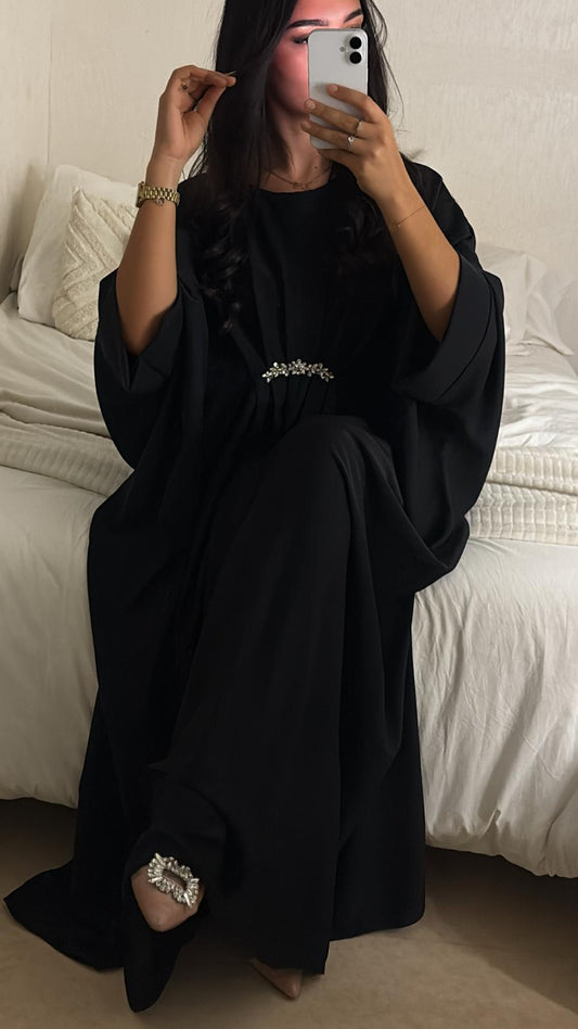 ABAYA DIADÈME NOIRE