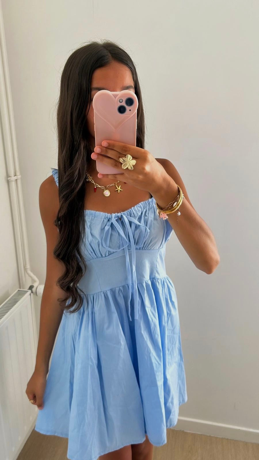SHORT BLUE DRESS