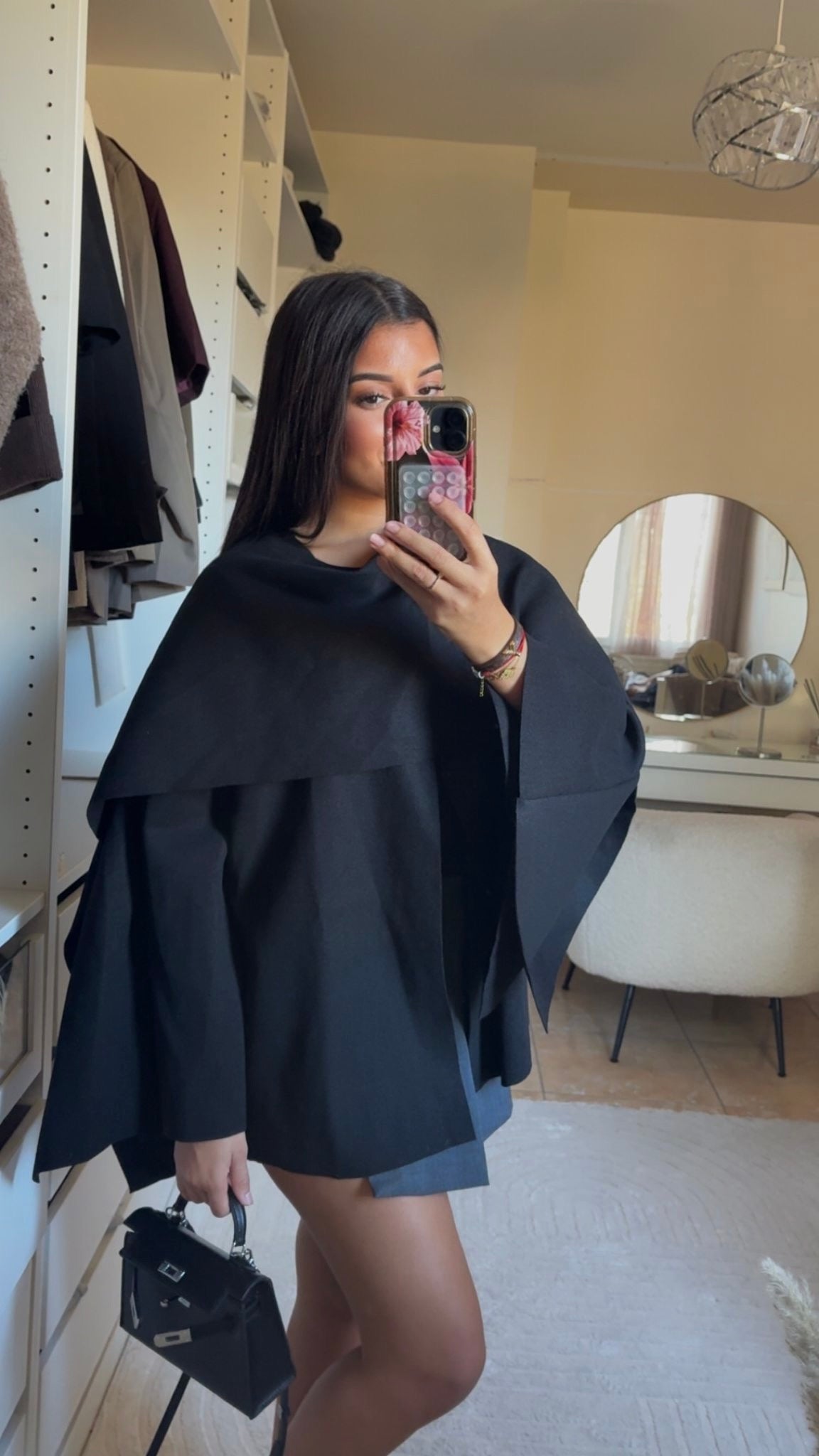 PONCHO CAPE NOIR