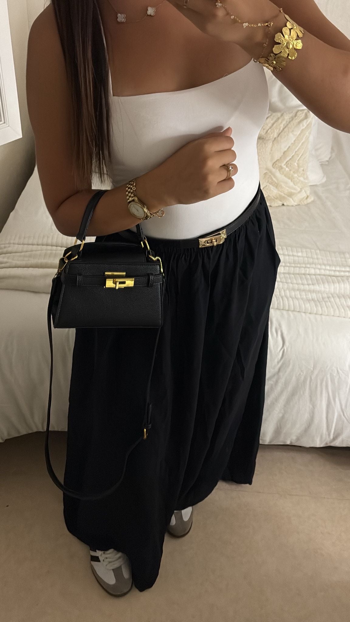 JUPE À POCHES NOIRE