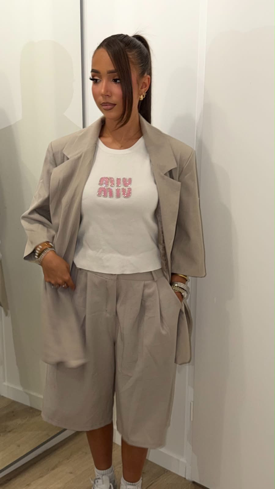 ENSEMBLE BERMUDA TAUPE