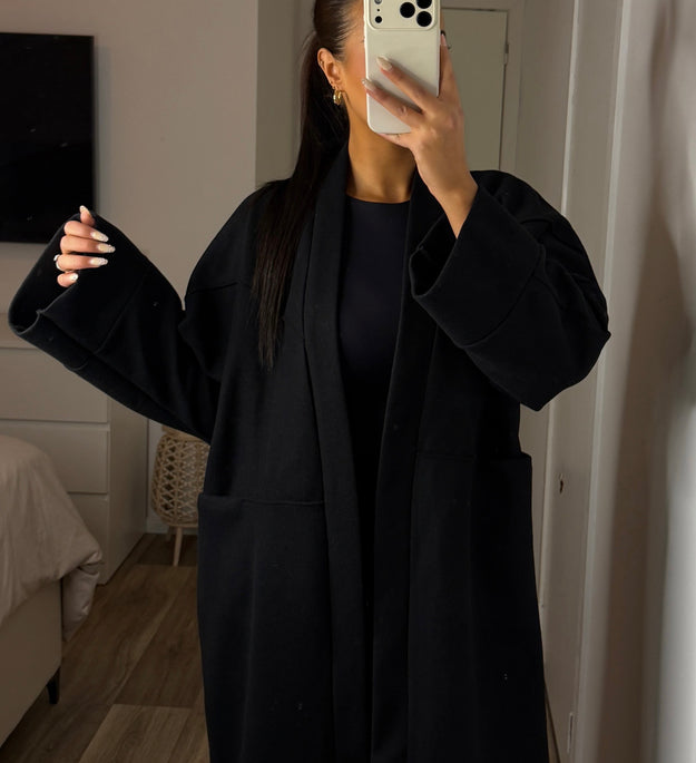 MANTEAU OVERSIZE NOIR