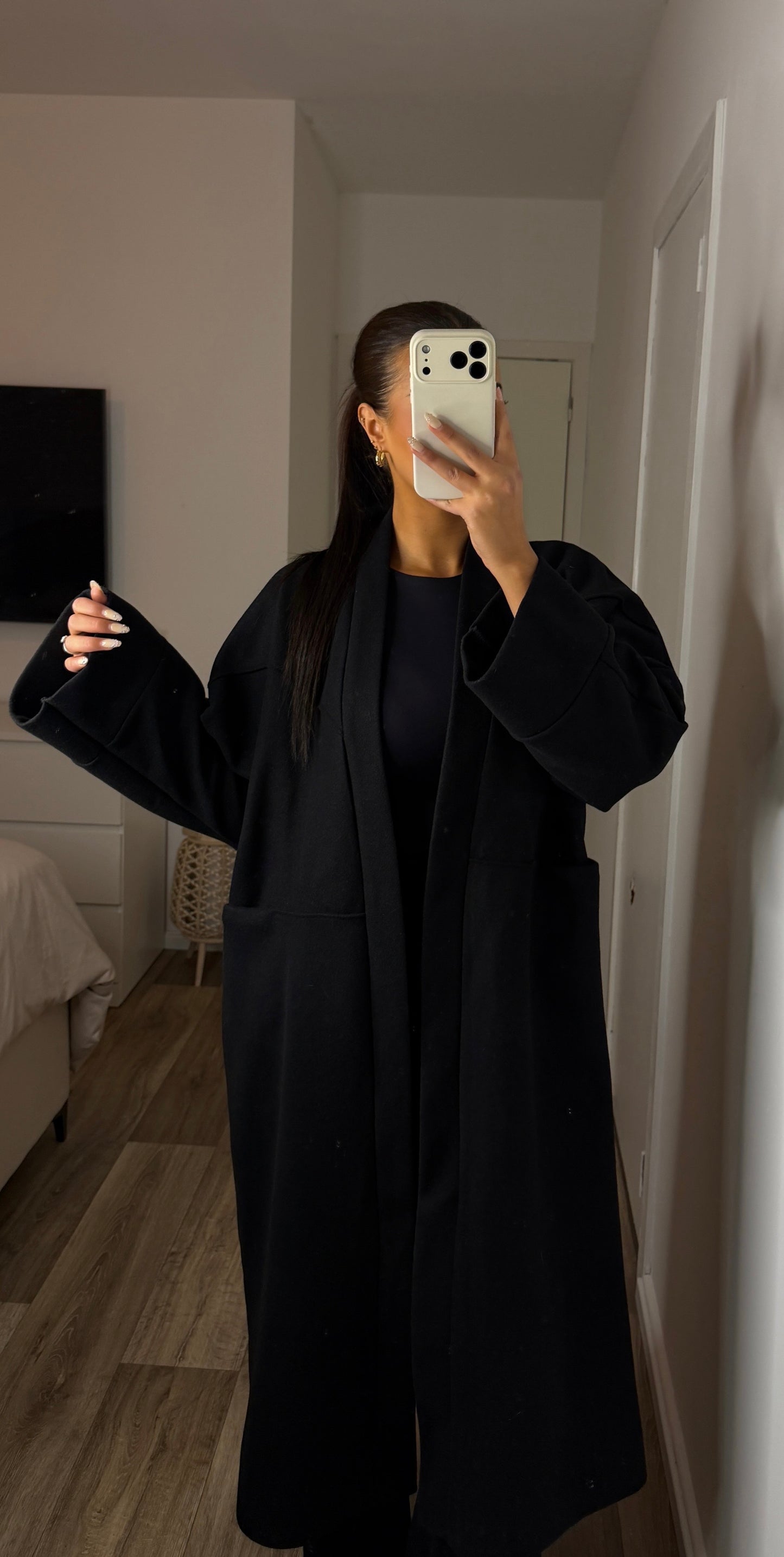 MANTEAU OVERSIZE NOIR