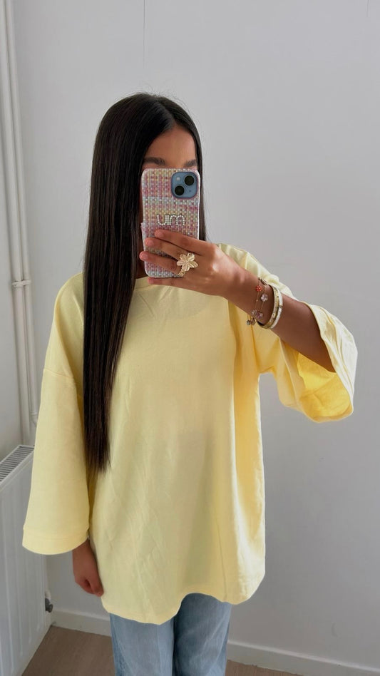 T SHIRT OVERSIZE JAUNE