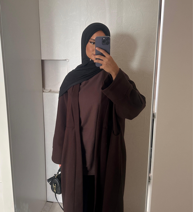 OVERSIZED BROWN COAT