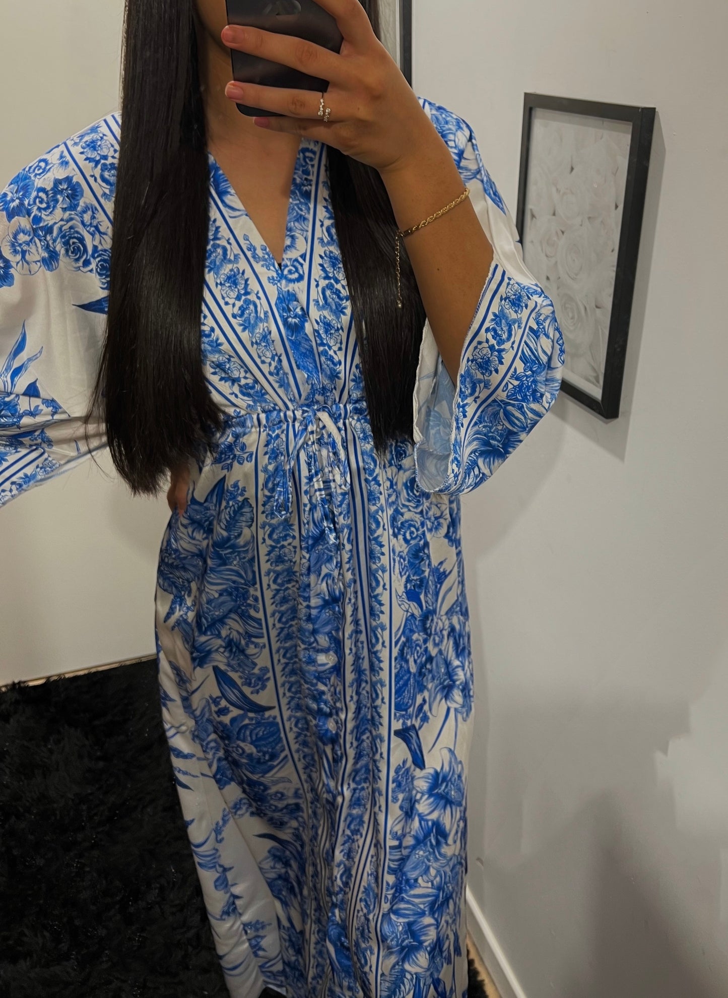 ROBE KIMONO BLEUE