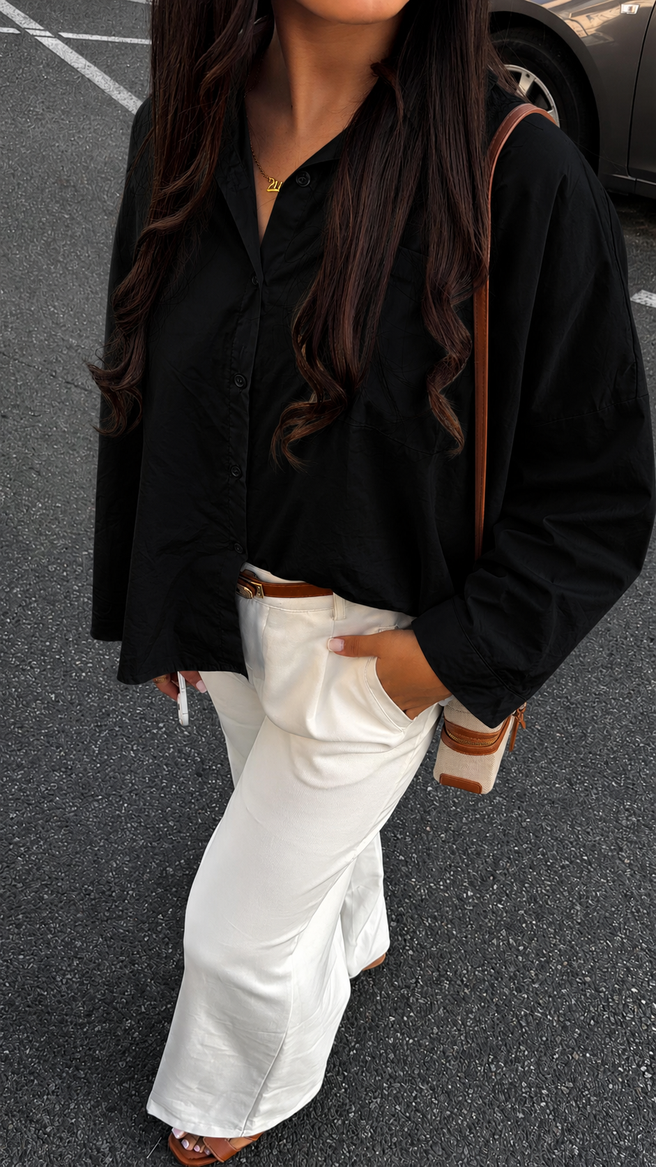 CHEMISE OVERSIZE NOIRE