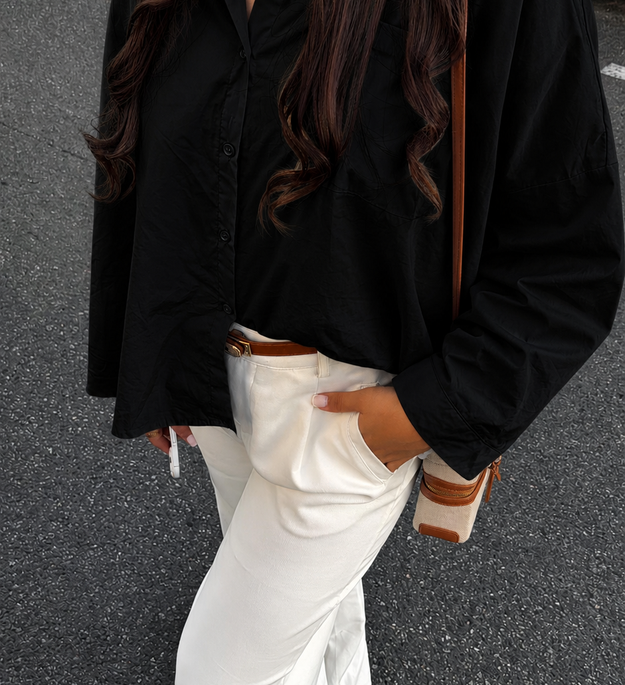 CHEMISE OVERSIZE NOIRE