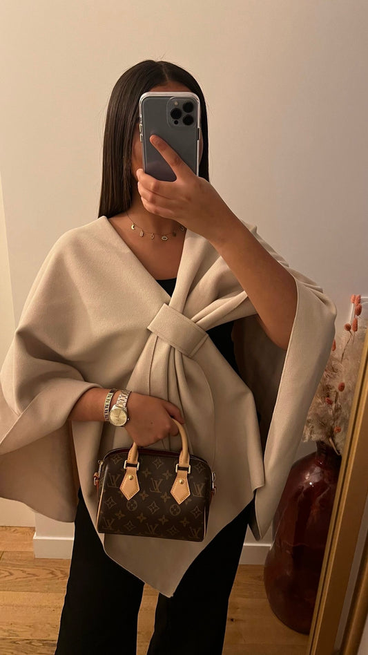 PONCHO BEIGE
