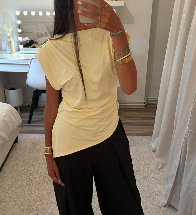 TOP ÉLÉGANT JAUNE