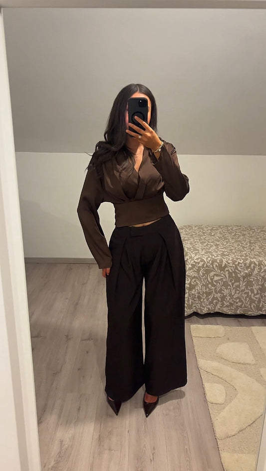 PANTALON CLASSE MARRON