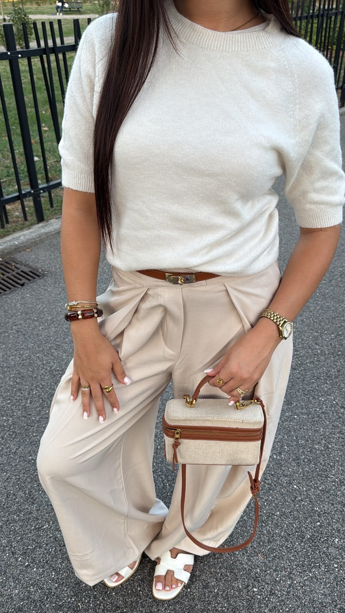 T SHIRT PULL BEIGE