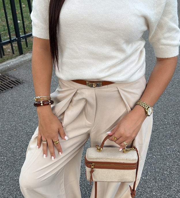 T SHIRT PULL BEIGE