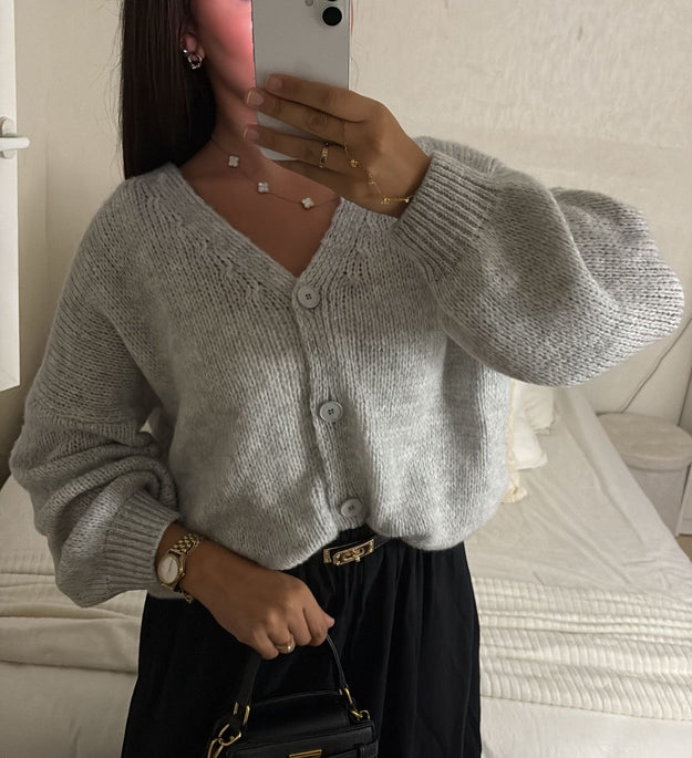 CARDIGAN GRIS