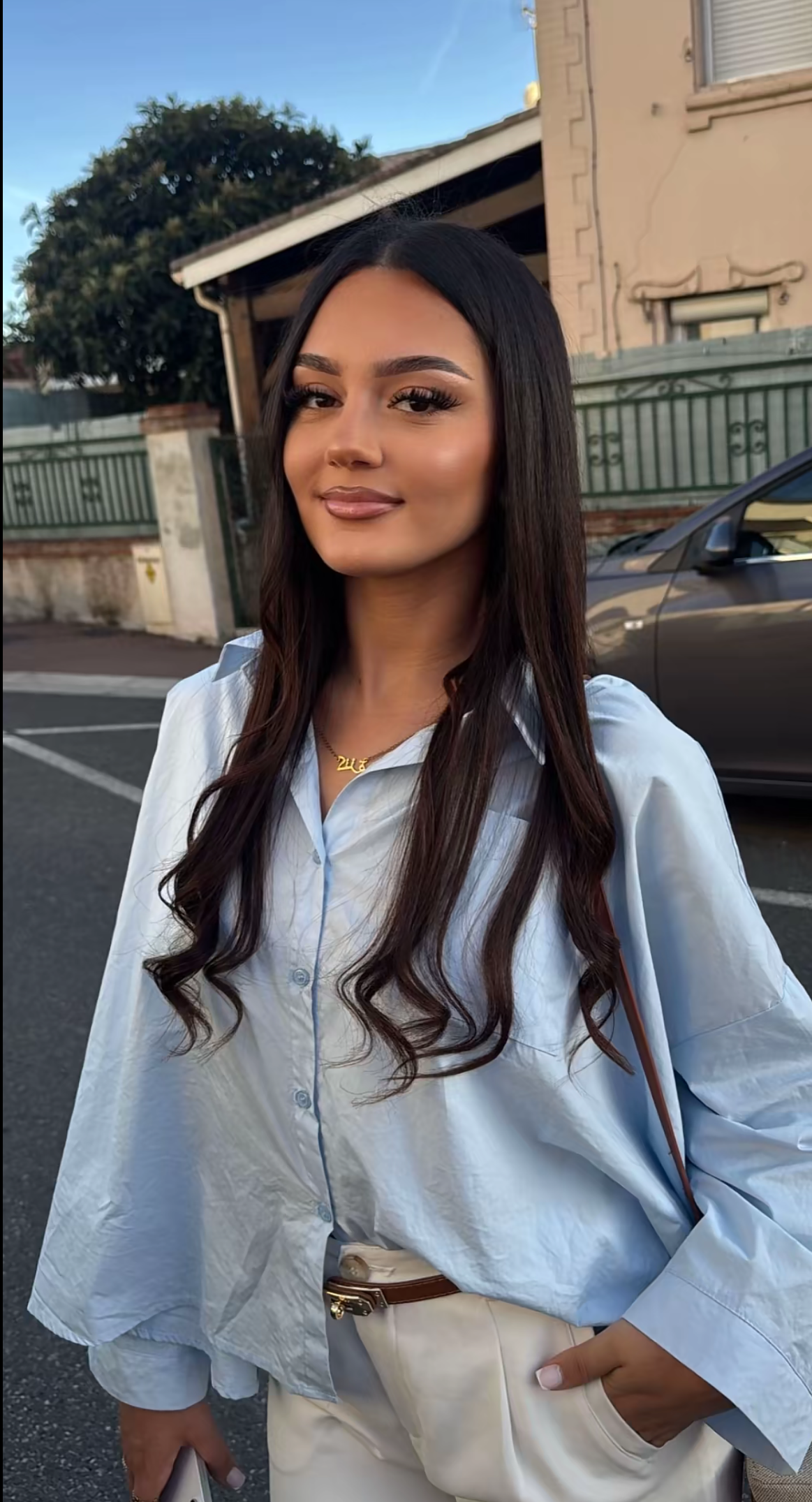 CHEMISE OVERSIZE BLEUE