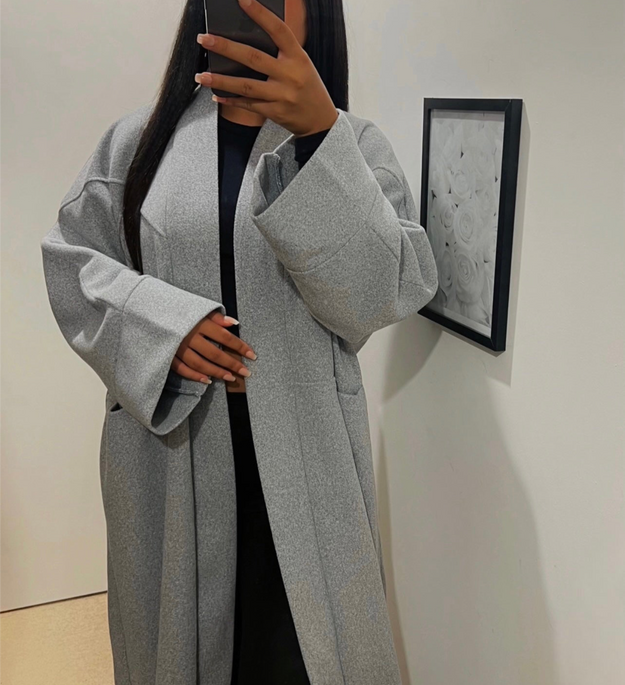 OVERSIZED GREY COAT