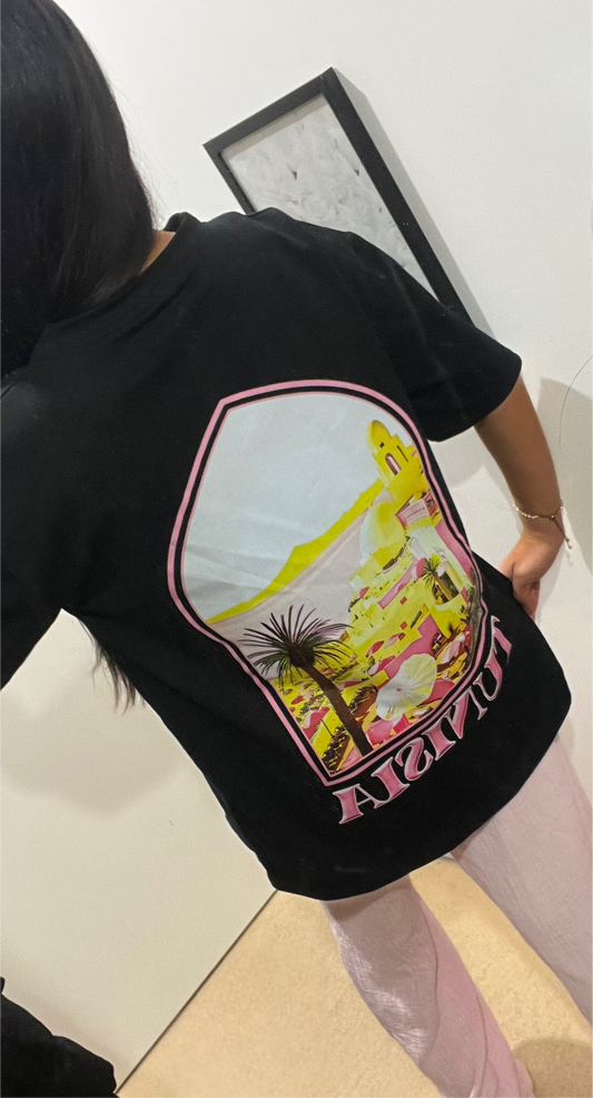 TUNISIA BLACK T-SHIRT