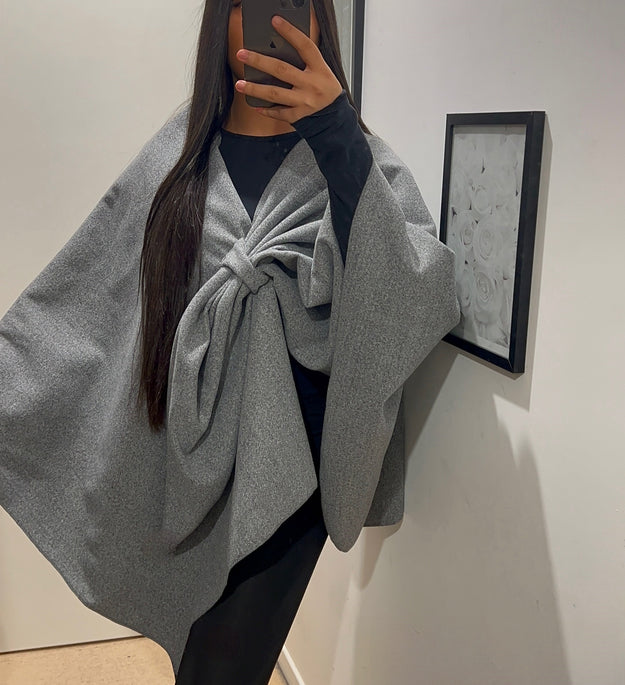 PONCHO GRIS