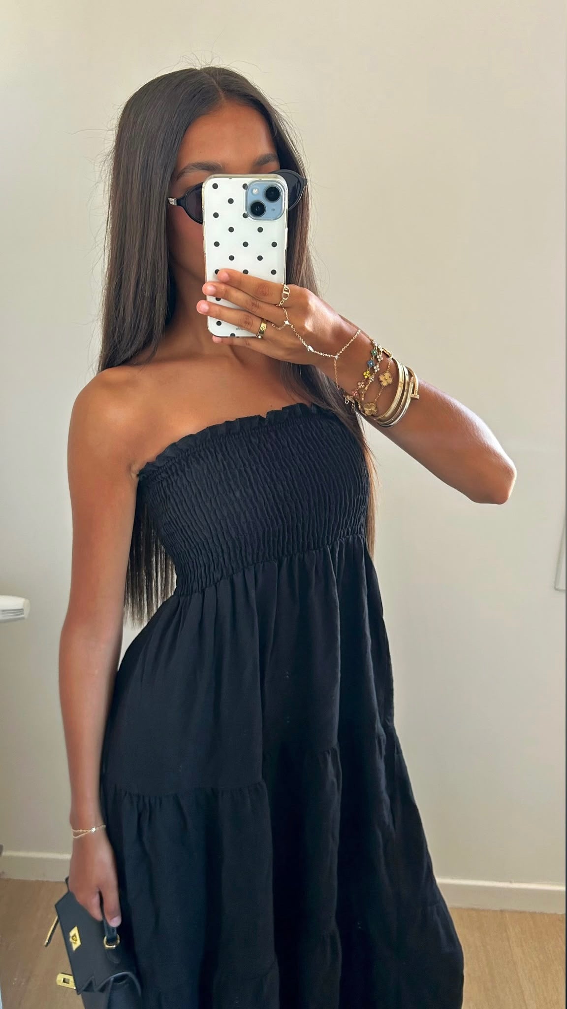 ROBE BUSTIER NOIRE