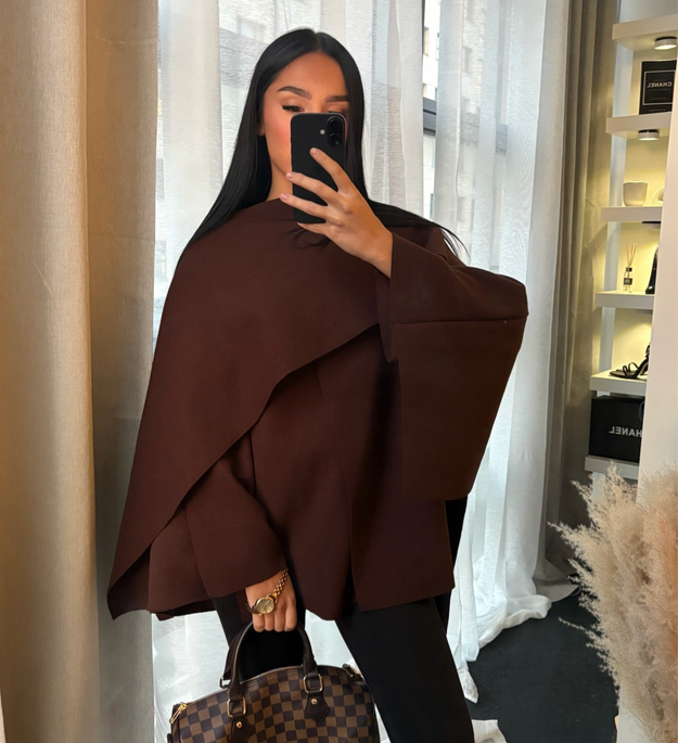 PONCHO CAPE MARRON