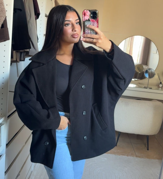 VESTE OVERSIZE NOIRE