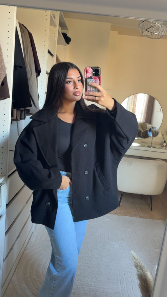 VESTE OVERSIZE NOIRE