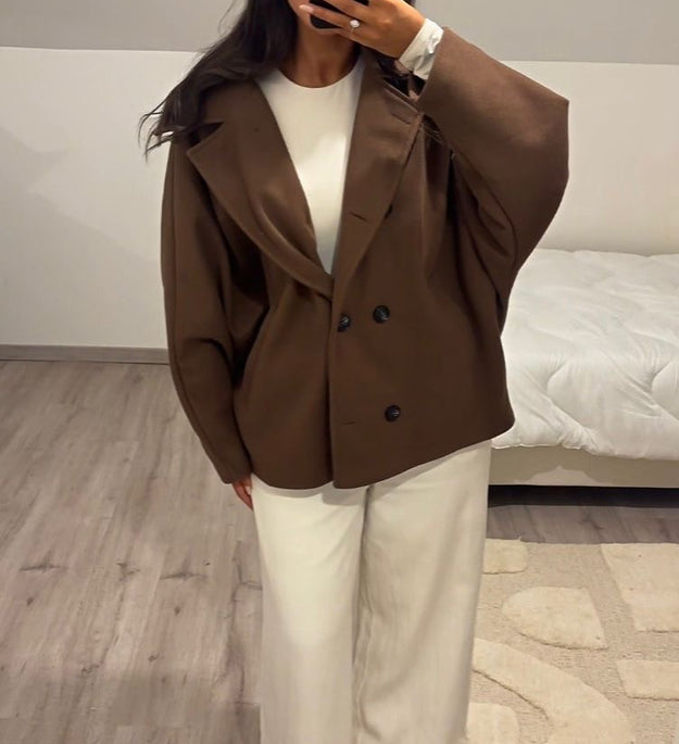 OVERSIZED BROWN JACKET