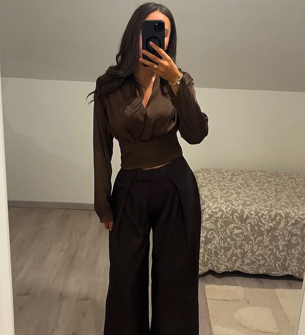 PANTALON CLASSE MARRON