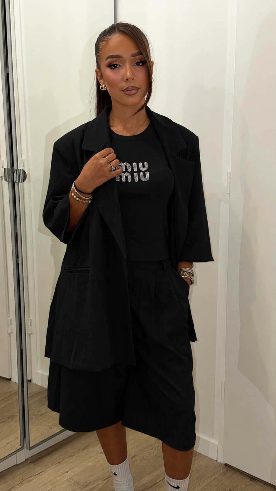 ENSEMBLE BERMUDA NOIR