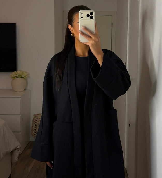 MANTEAU OVERSIZE NOIR