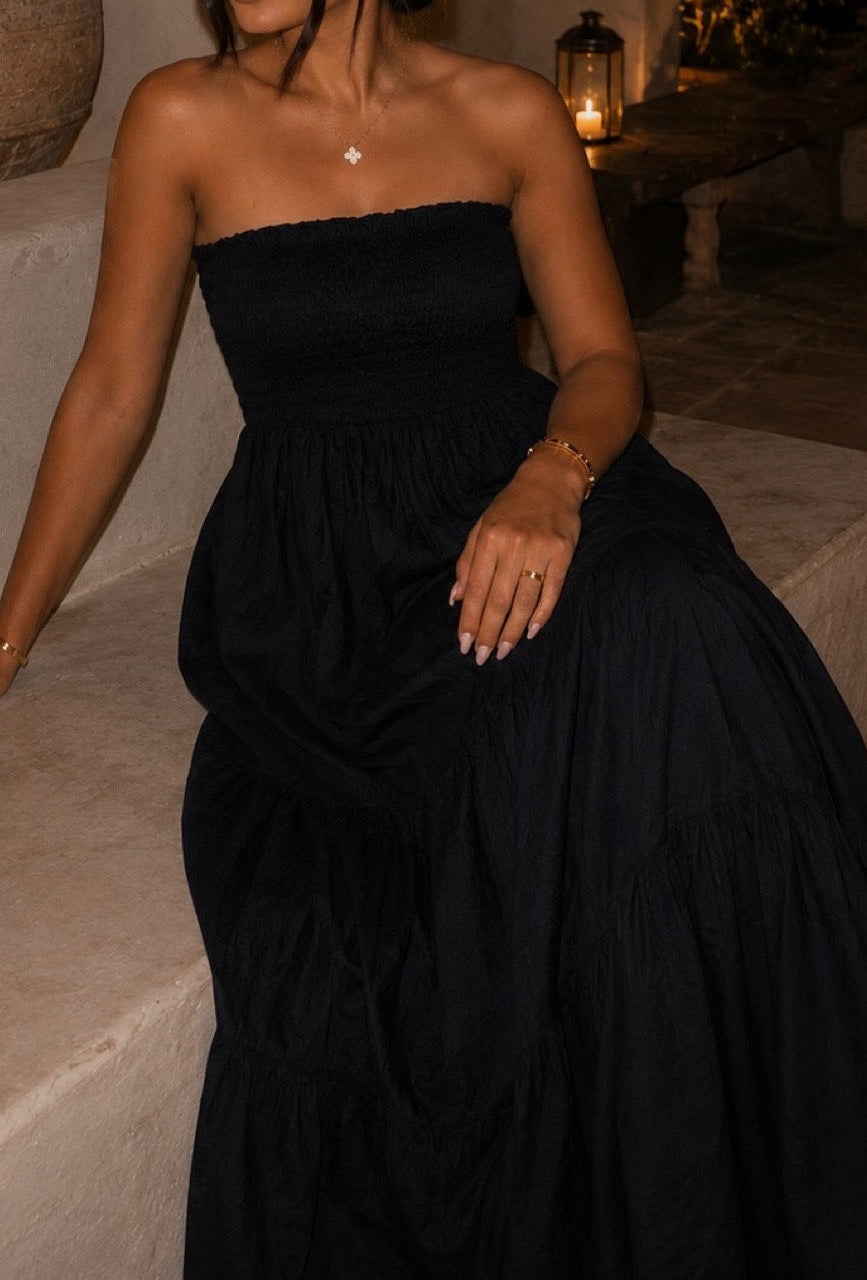 ROBE BUSTIER NOIRE