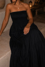 ROBE BUSTIER NOIRE