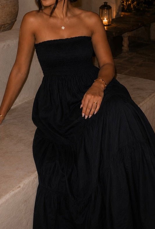 ROBE BUSTIER NOIRE
