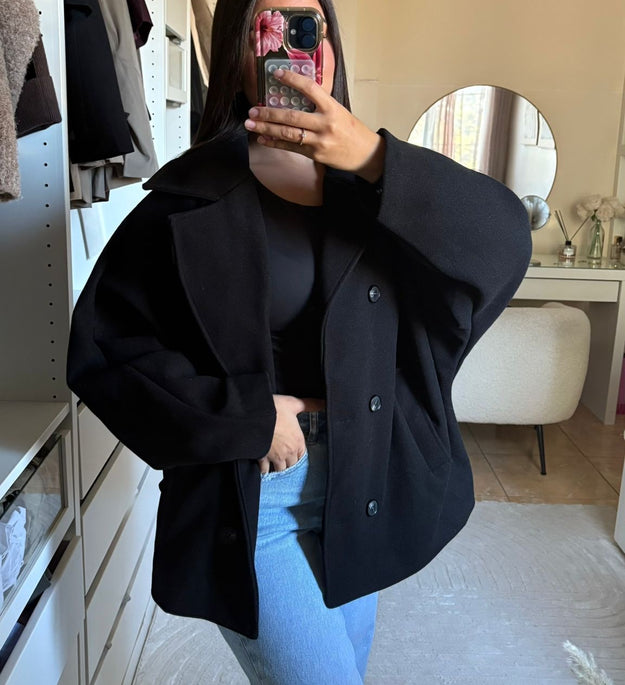 VESTE OVERSIZE NOIRE