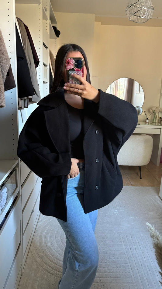 VESTE OVERSIZE NOIRE