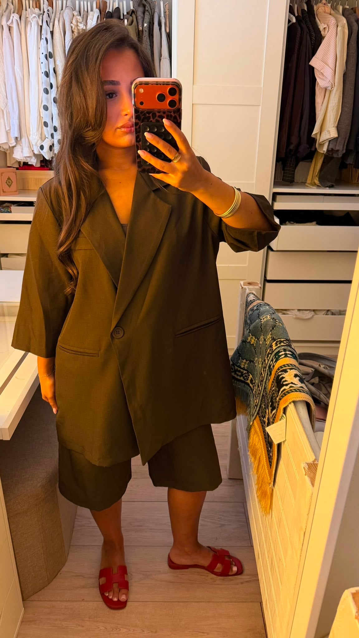 ENSEMBLE BERMUDA MARRON